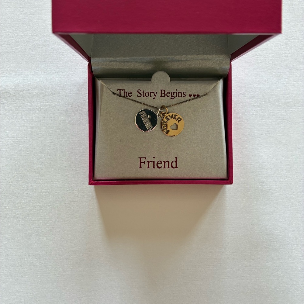 Tokinz Pure Sterling Silver Delicate Forever Friendship Necklace Birthday Gift
